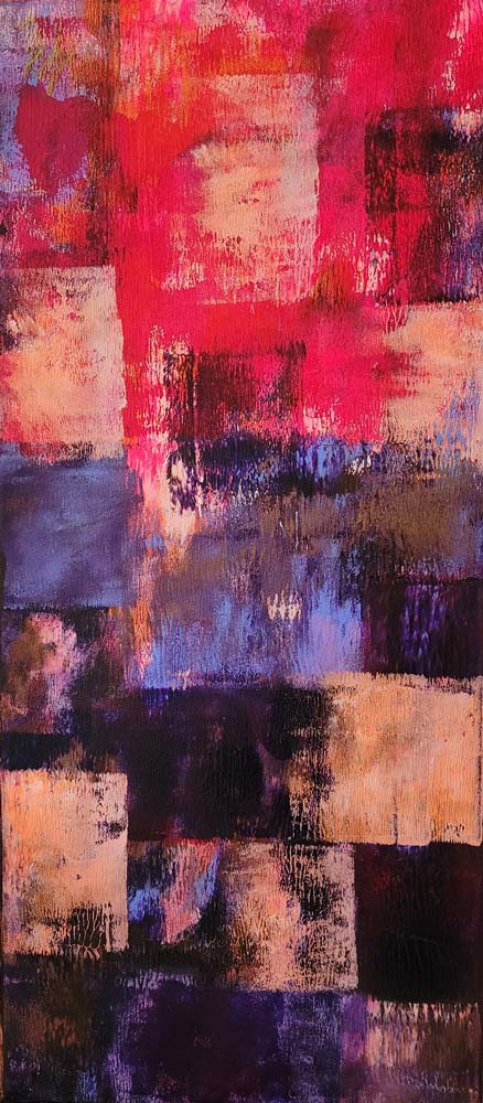 Evening window in pink
