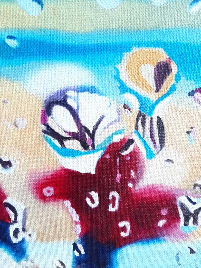 Rainy beach - Kunst-Direkt