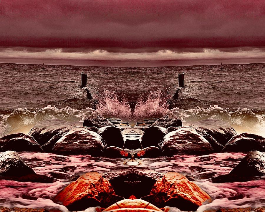 Baltic Sea on fire