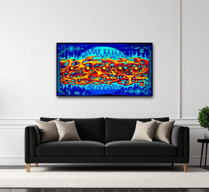 Tryptichon rotes Ether