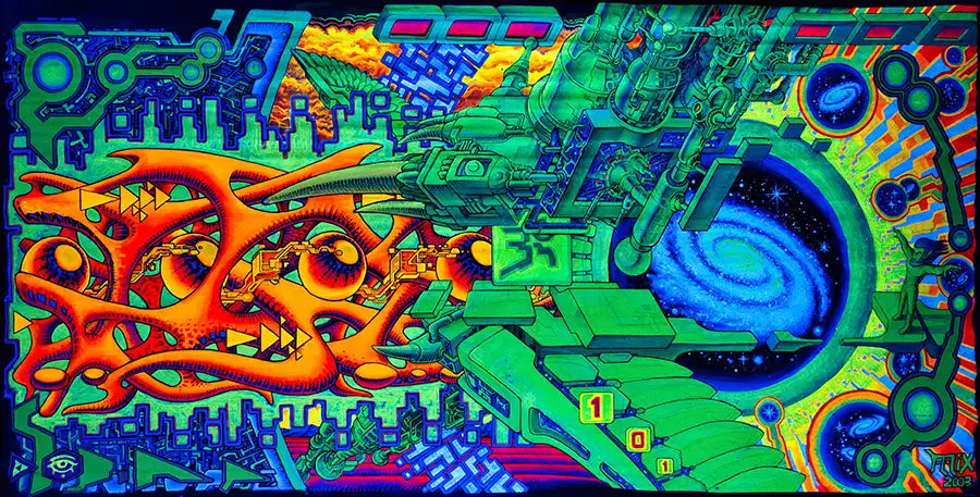 Tryptichon Red Ether flows to universe