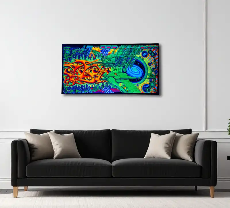 Tryptichon Red Ether flows to universe